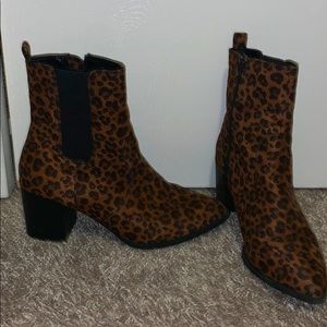 Cheetah print boots